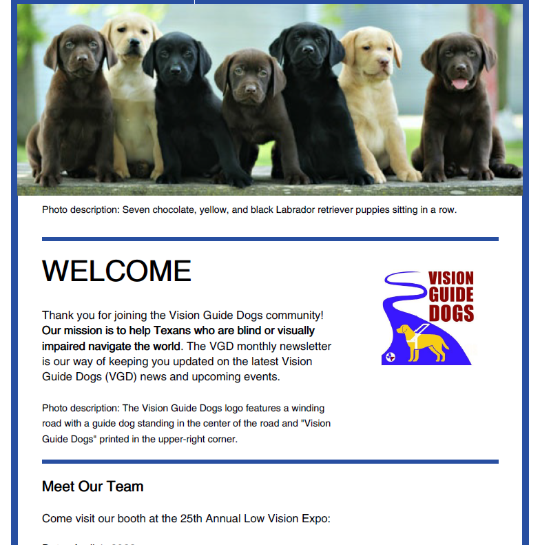 March 2023 - Vision Guide Dogs